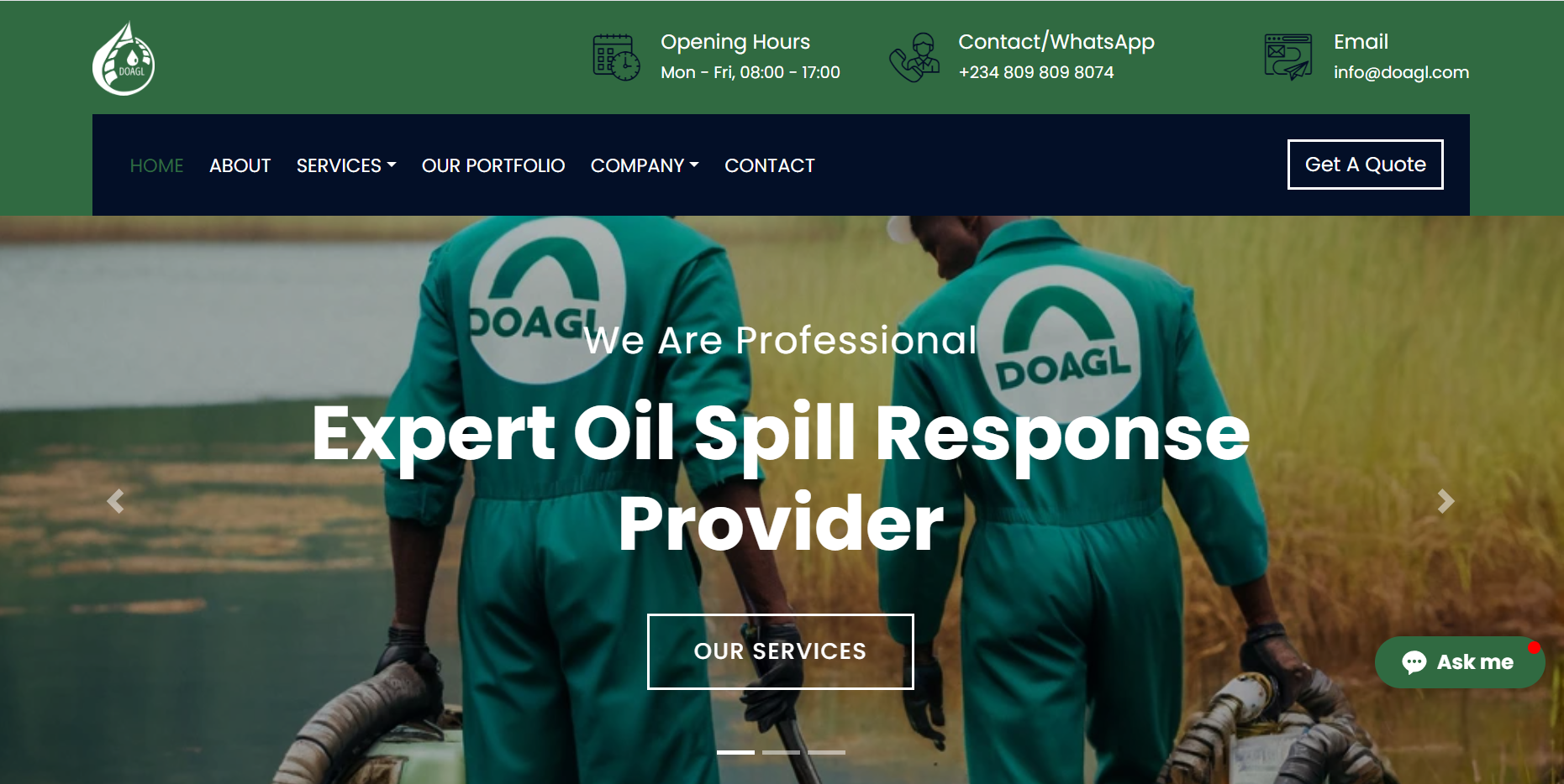 Oil Spill Response Company Website