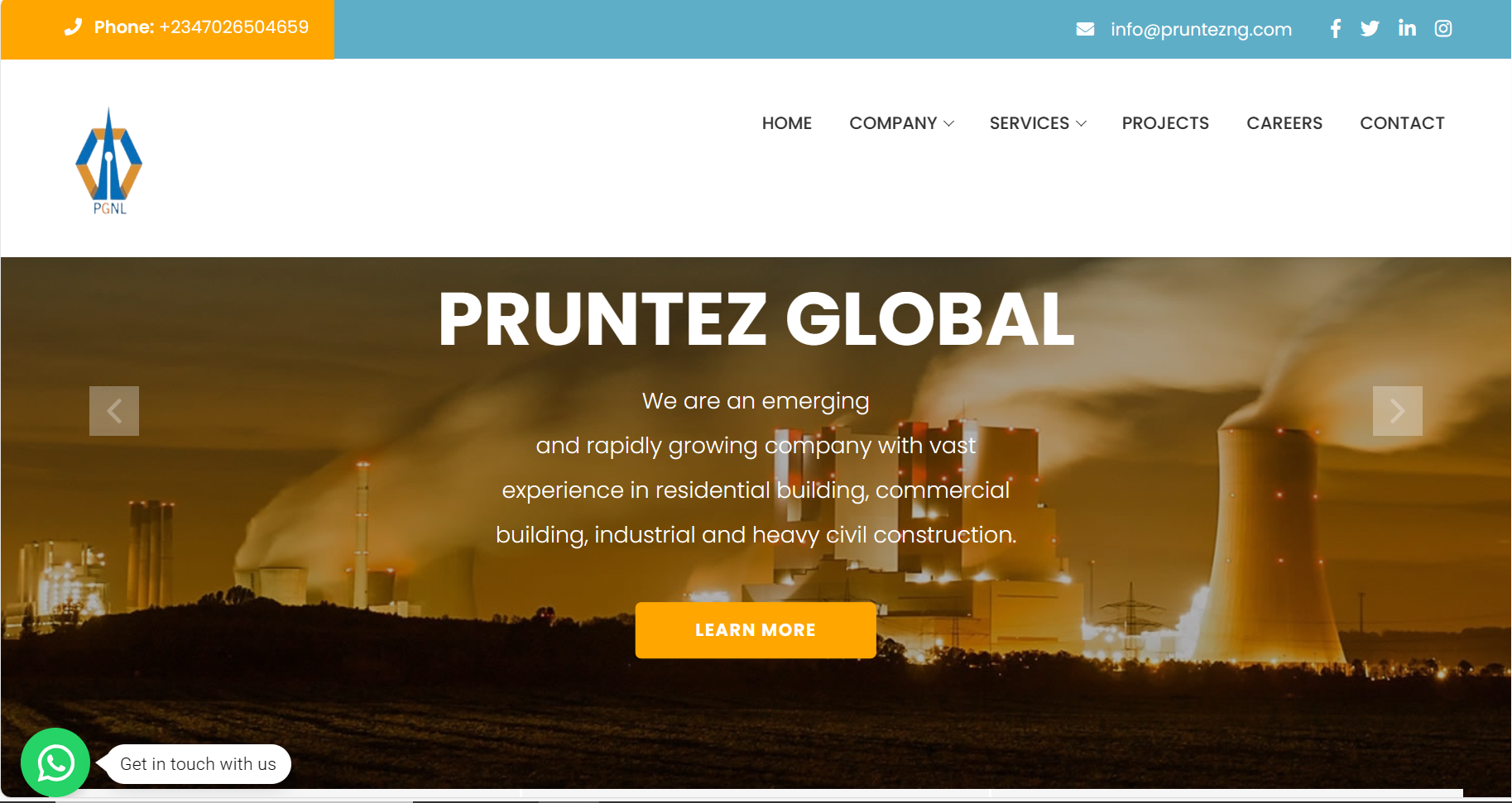 Oil & Gas Company Website